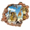 Nursery 3D Wall Sticker for Baby's Room Model Madagascar