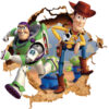 Nursery 3D Wall Sticker for Baby's Room Model Toy Story