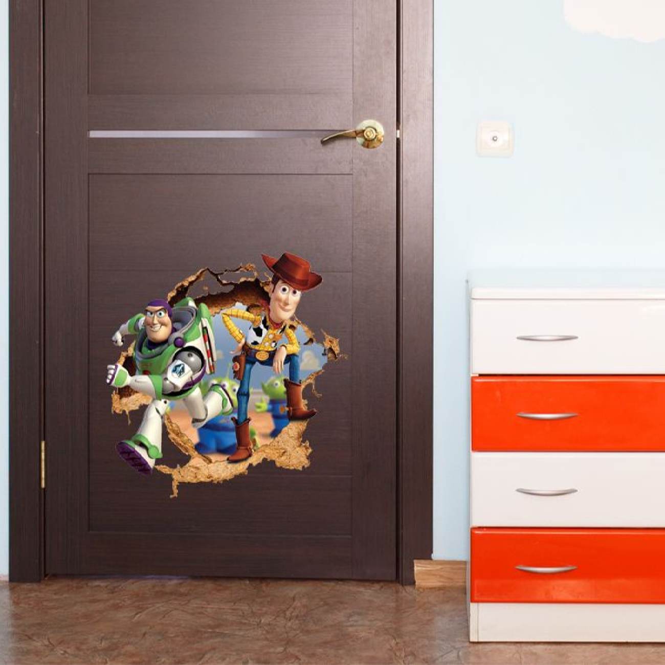Nursery 3D Wall Sticker for Baby’s Room Model Toy Story