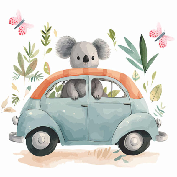 Nursery Wall Sticker for Baby's Room Model Happy Koala