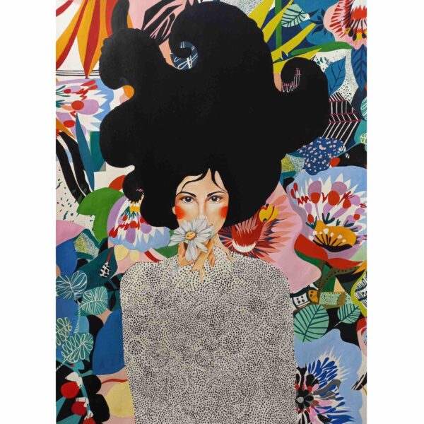 Original Colored Pencil & Acrylic Drawing