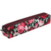 Pencil Pouch Floral Design with Zipper for School & Office Supplies