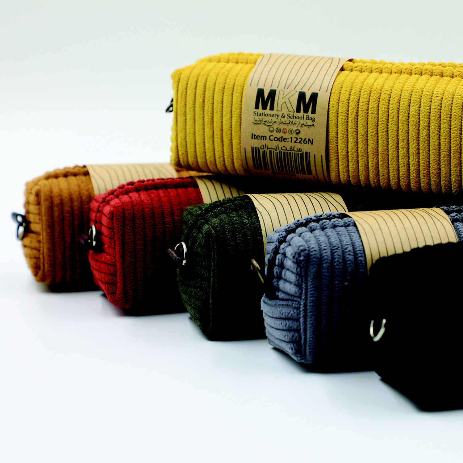 Pencil Pouch with Zipper for School & Office Supplies Model Shahin