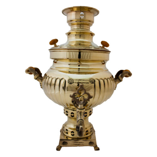 Persian Brass Samovar Decorative Coal Tea Maker 4.5 Liter