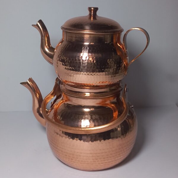Persian Copper Double Teapot Durable & Hammered Nano Coated