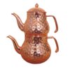 Persian Copper Double Teapot Durable and Hammered Artabanus