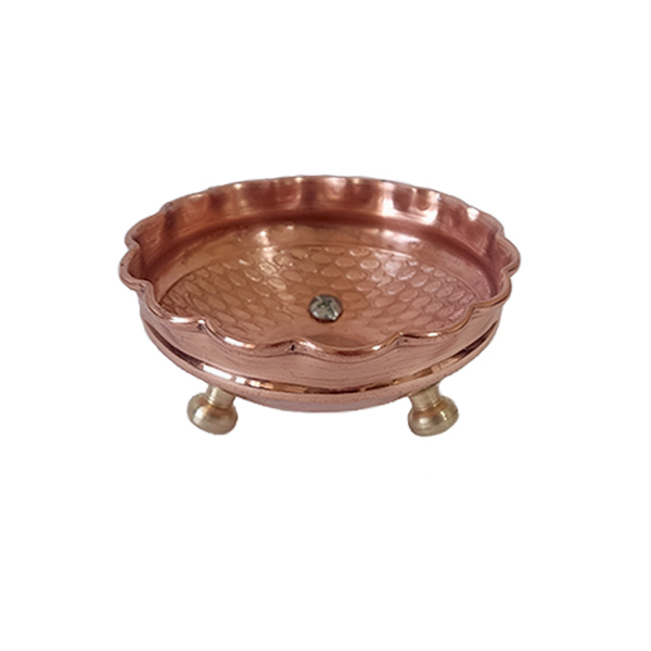 Persian Hammered & Handcrafted Copper Footed Bowl – Simin