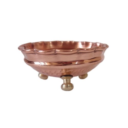 Persian Hammered & Handcrafted Copper Footed Bowl – Simin