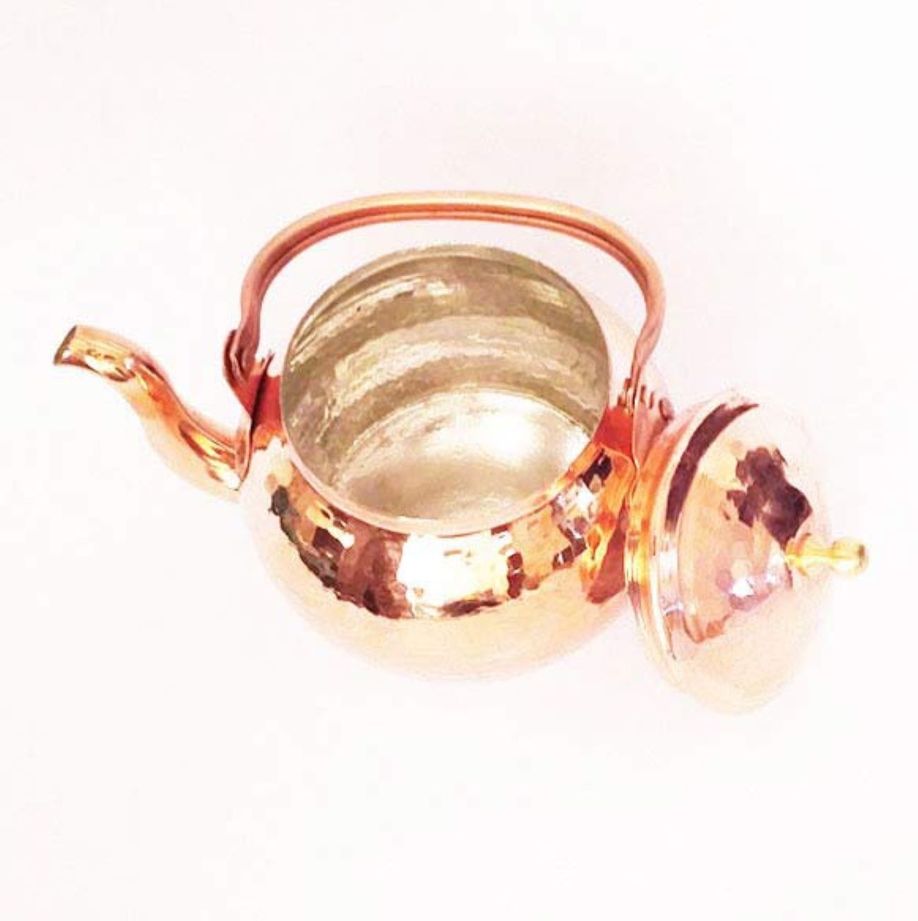 Persian Copper Tea Kettle Durable Stovetop Traditional Hammered Asghar