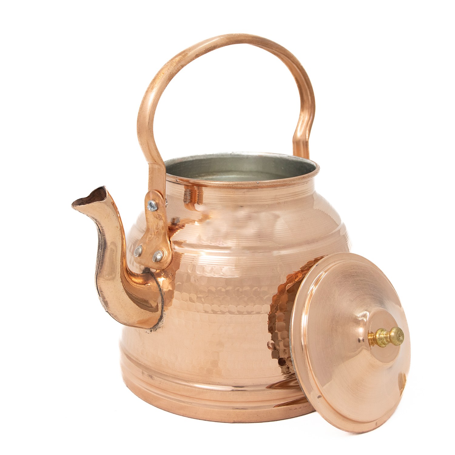 Persian Copper Tea Kettle Durable Stovetop Traditional Hammered Kamran