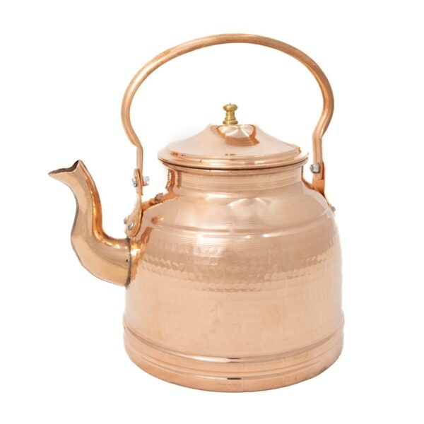 Persian Copper Tea Kettle Durable Stovetop Traditional Hammered Kamran