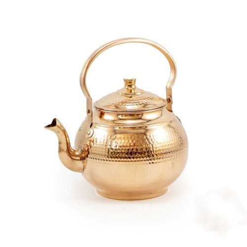 Persian Copper Tea Kettle Durable Stovetop Traditional Hammered Sepideh