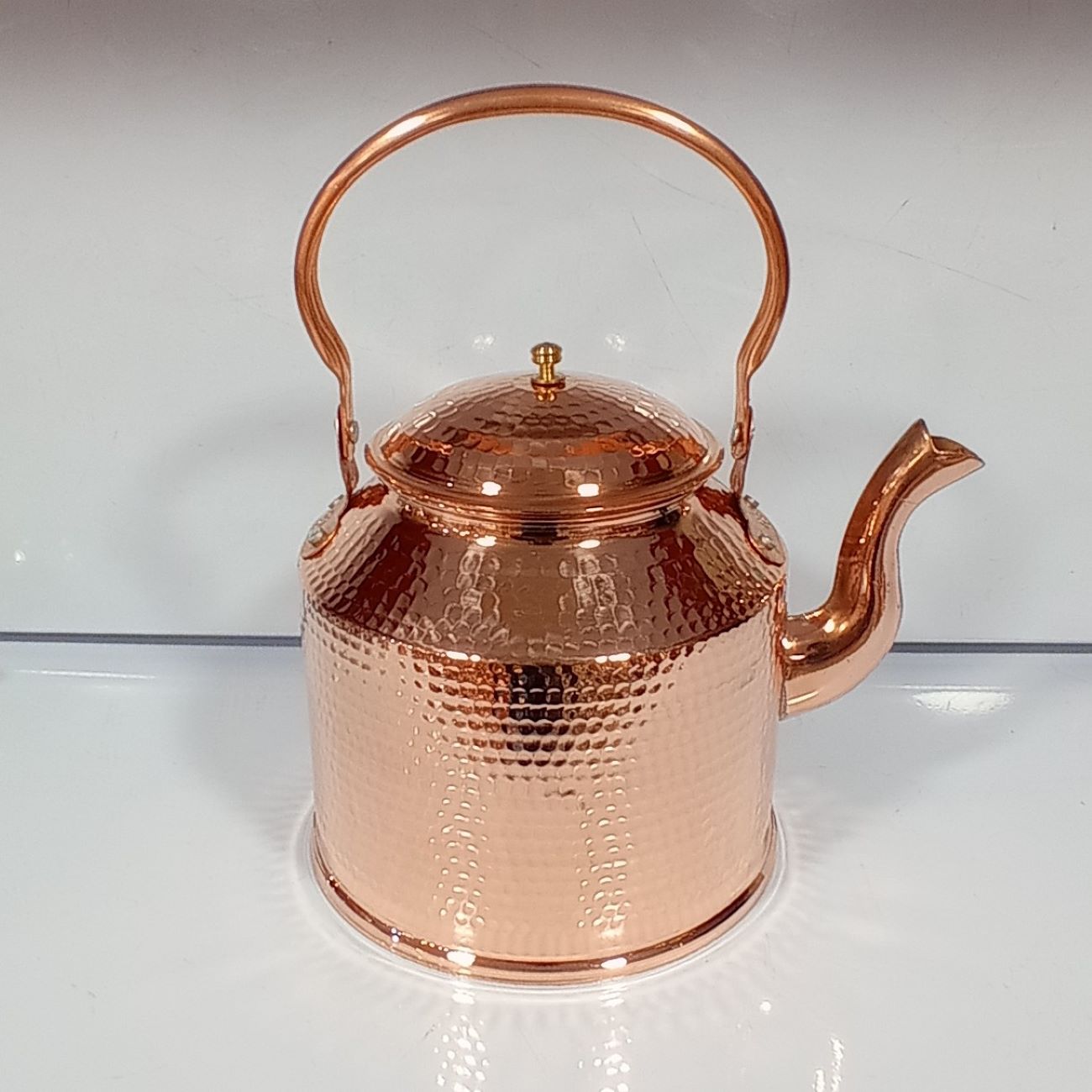 Persian Copper Tea Kettle Durable Stovetop Traditional Hammered Simin