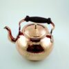 Persian Copper Tea Kettle with Wooden Handle Durable Stovetop Hammered Shohreh