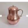 Persian Copper Pitcher Hammered with Brass Handle Model Roshanak