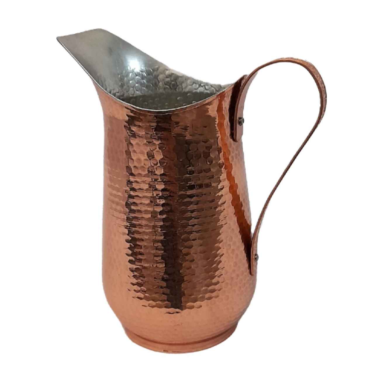 Persian Copper Pitcher Handmade & Hammered Model Sepehr
