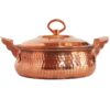 Persian Copper Sauté Pan - Hand-Hammered with Lid (Ashtad Model)