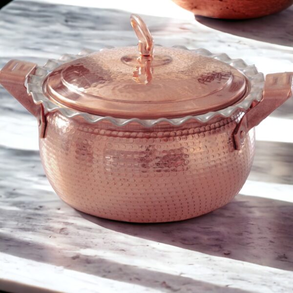 Persian Copper Stock Pot - Hammered & Handcrafted Dorna