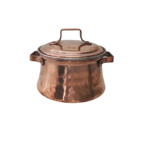 Persian Copper Stock Pot – Hammered & Handmade Model Barbod