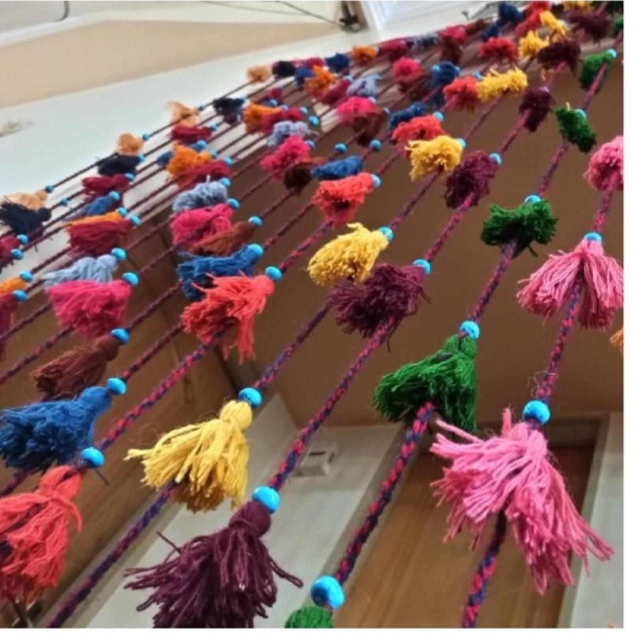 Persian DIY Tassel Wall Hanging Traditional Kilim Design Model Colorful