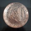 Persian Decorative Copper Wall Plate Hand Engraving in Layla & Majnun Design