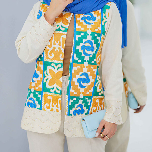 Persian Embroidered Manto for Women Model Soroush