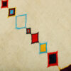 Persian Gabbeh Rug with Wool Handwoven in Fars Geometric Cream