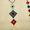 Persian Gabbeh Rug with Wool Handwoven in Fars Geometric Cream
