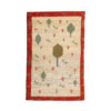 Persian Gabbeh Rug with Wool Handwoven in Khorasan Tree & Animal Motifs