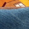 Persian Gabbeh Rug with Wool Original Handwoven in Fars Rural Life
