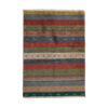 Persian Gabbeh Rug with Wool Original Handwoven in Fars Striped