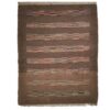 Persian Gabbeh Wool Rug Original Handwoven in Fars Striped Brown