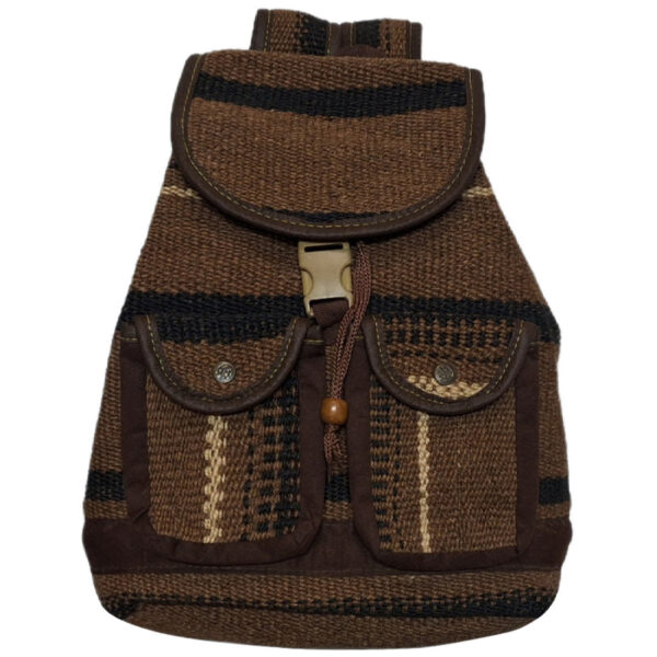 Persian Kilim Backpack with Ethnic Design for Women