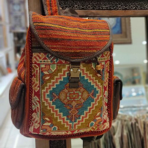Persian Kilim Casual Backpack Handmade with Boho Design