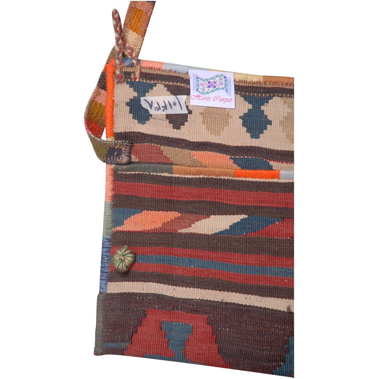 Handwoven Kilim Crossbody Shoulder Bag with Traditional Design