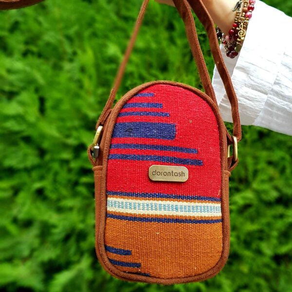 Kilim Crossbody Shoulder Bag with Authentic Ethnic Design
