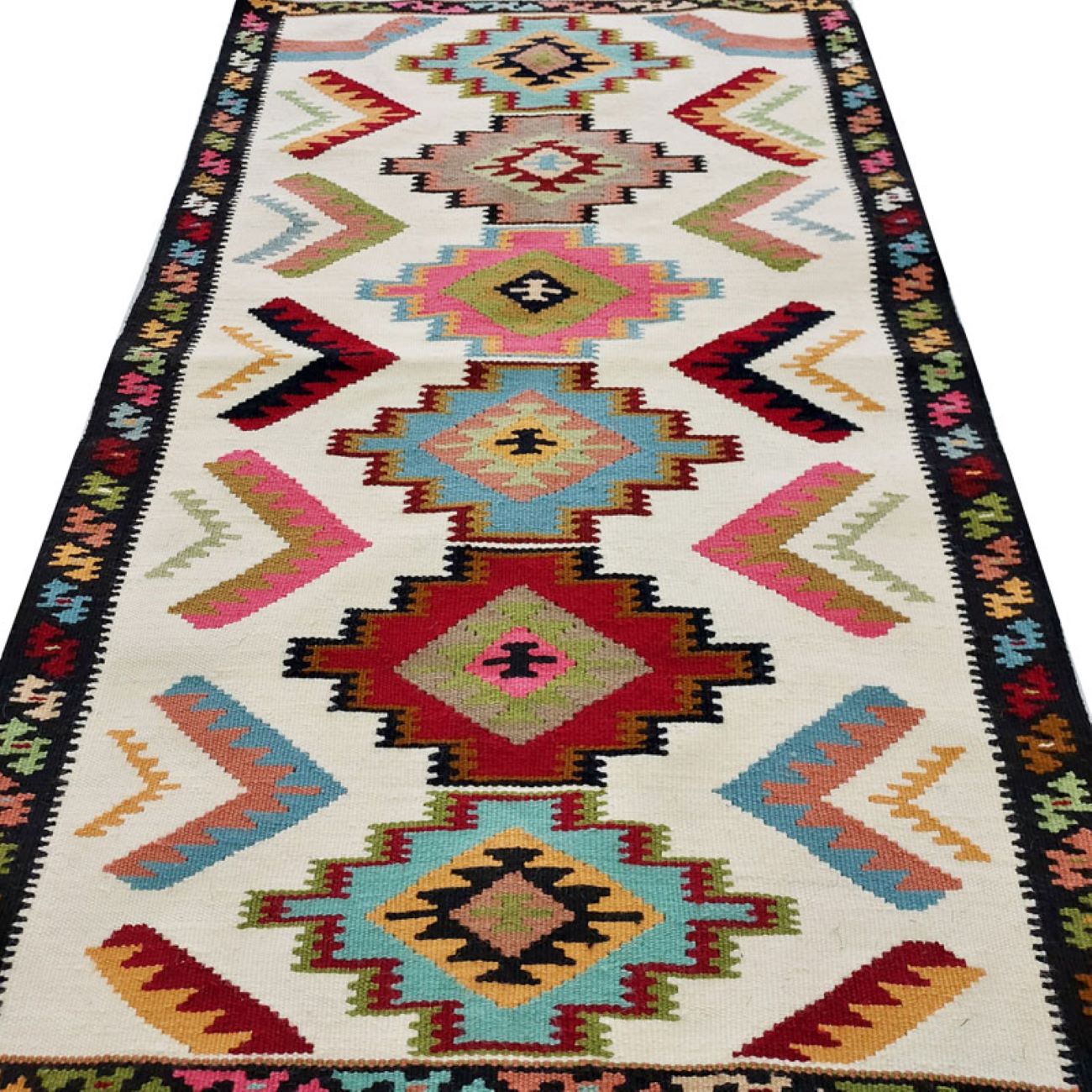 Persian Kilim Rug Authentic Handwoven Qashqai