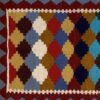 Persian Kilim Rug with Wool Handwoven in Ardabil Geometric Qashqai