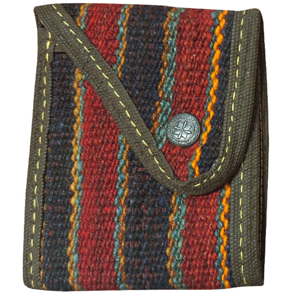 Traditional Palestinian Gold Embroidered Women’s Large Wallet – Double Zipper (Premium Edition)