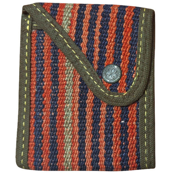 Persian Kilim Wallet for Women Handcrafted with Stripes Design