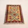 Persian Kilim Wool Rug Handwoven in Fars Qashqai Yellow