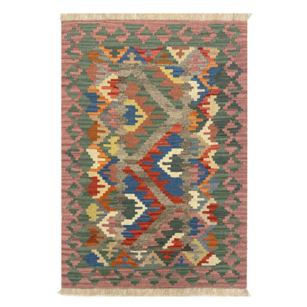 Persian Kilim Wool Rug Handwoven in Firuzabad Qashqai