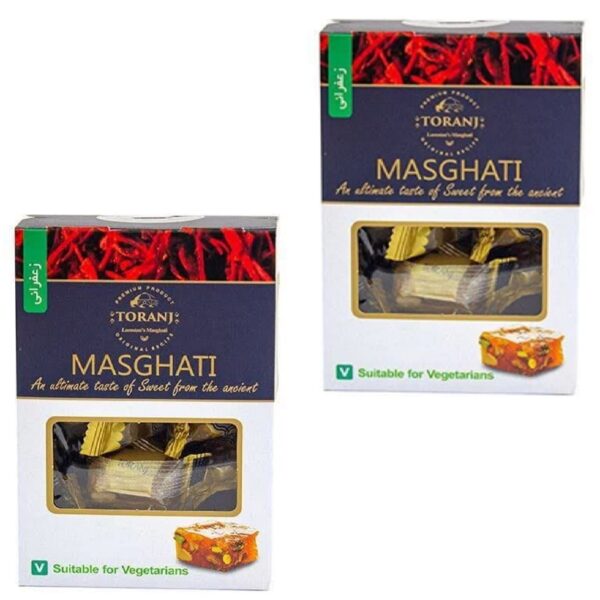 Persian Lari Masghati Halva with Saffron Flavor - 400 gr (4x)