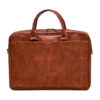 Persian Leather Briefcase for Office - Cube Model
