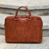 Persian Leather Briefcase for Office - Cube Model