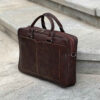 Persian Leather Briefcase for Office - Cube Model