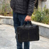 Persian Leather Briefcase for Office - Cube Model