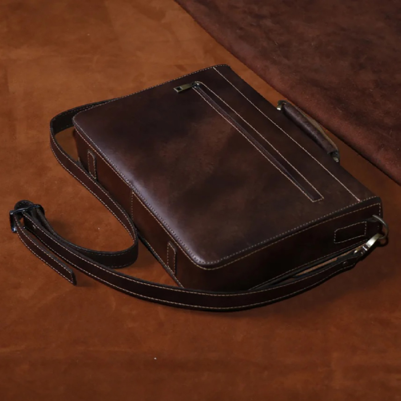 Persian Natural Leather Briefcase for Office