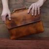 Persian Natural Leather Briefcase for Office