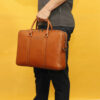 Persian Natural Leather Briefcase for Office - Ovis